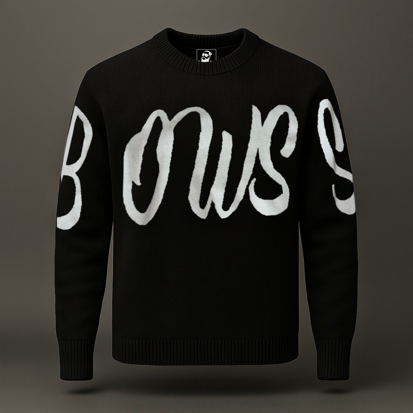 BOWSS “GHOST STROKE” Cotton Knit Sweater